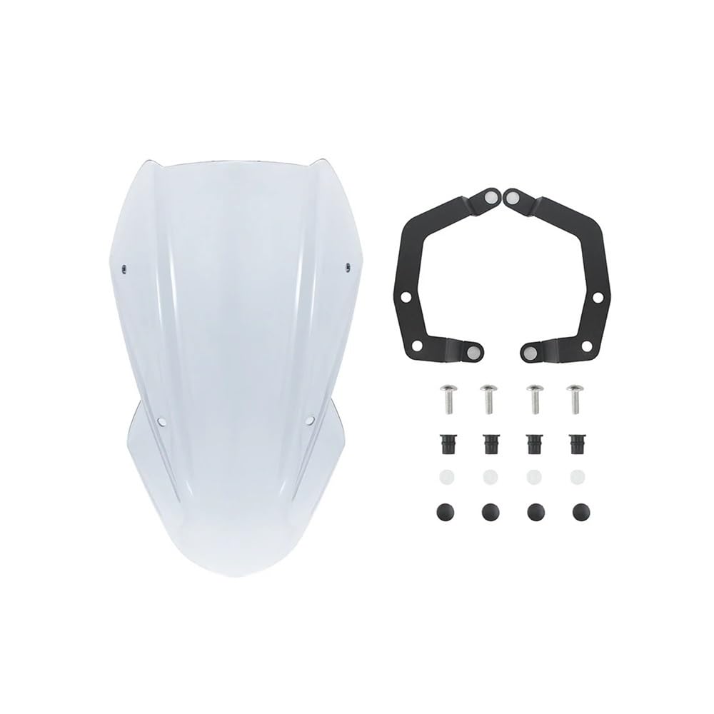 MLTLKPPVNG Windschild Spoiler Motorrad Windschutz Mit Halterung Kits Für K&awasaki Für Z650 2017 2018 2019 Windabweiser Schild Bildschirm Visier(Leichter Rauch) von MLTLKPPVNG