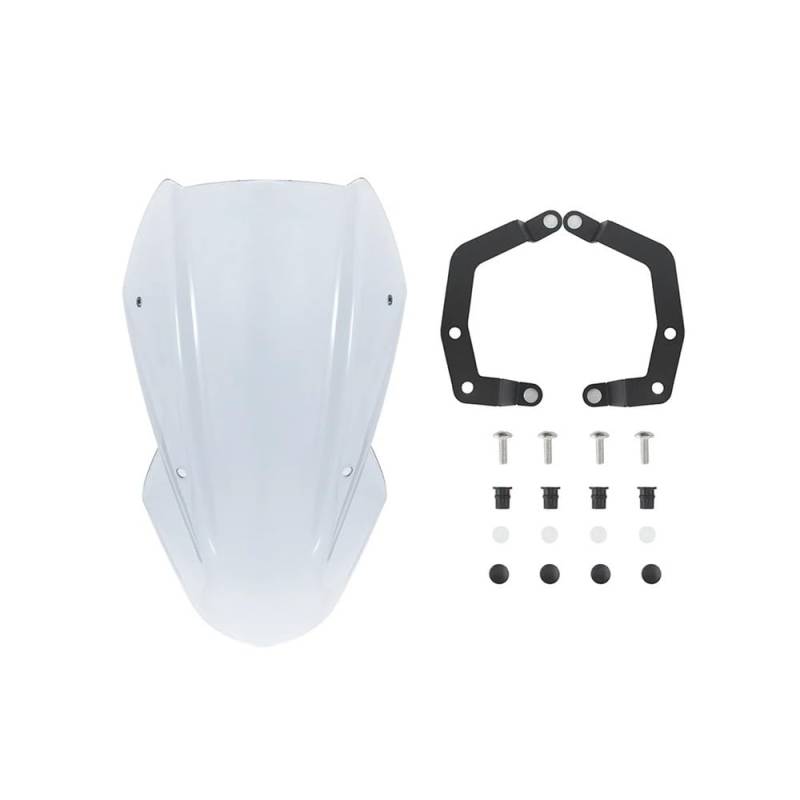 MLTLKPPVNG Windschild Spoiler Motorrad Windschutz Mit Halterung Kits Für K&awasaki Für Z650 2017 2018 2019 Windabweiser Schild Bildschirm Visier(Leichter Rauch) von MLTLKPPVNG