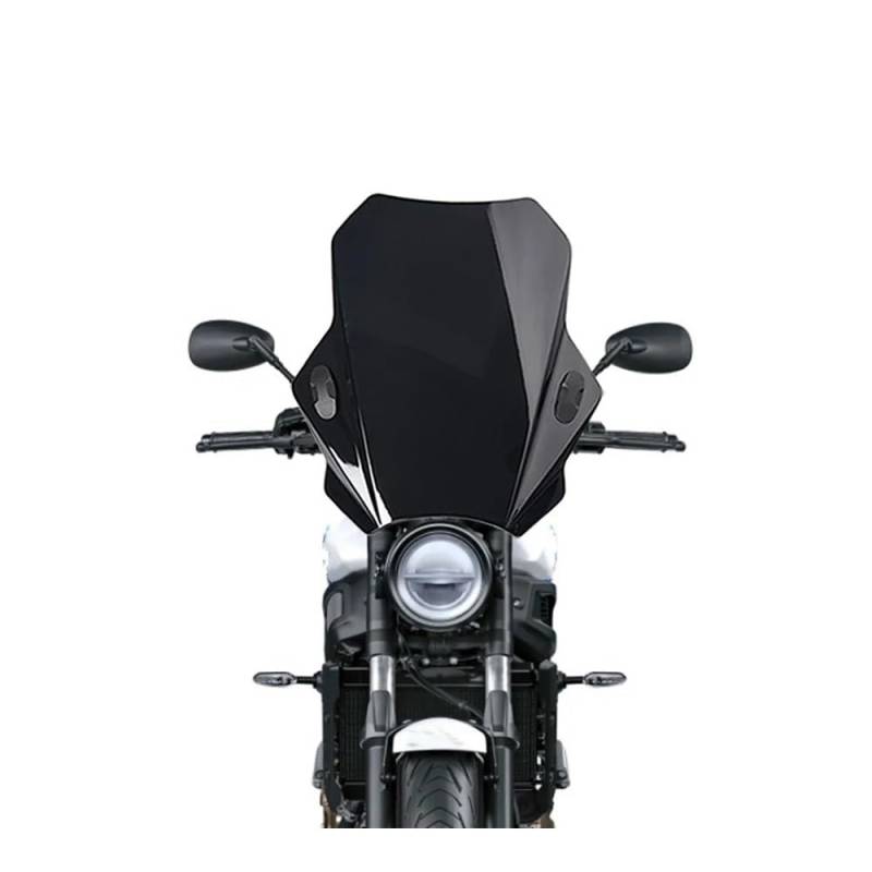 MLTLKPPVNG Windschild Spoiler Motorrad Windschutz Universal Für Y&amaha Für XSR125 Für XSR 125 Legacy Für XSR700 Für XSR900 Für YS125 Für XSR700 900 2021 2022(Black) von MLTLKPPVNG