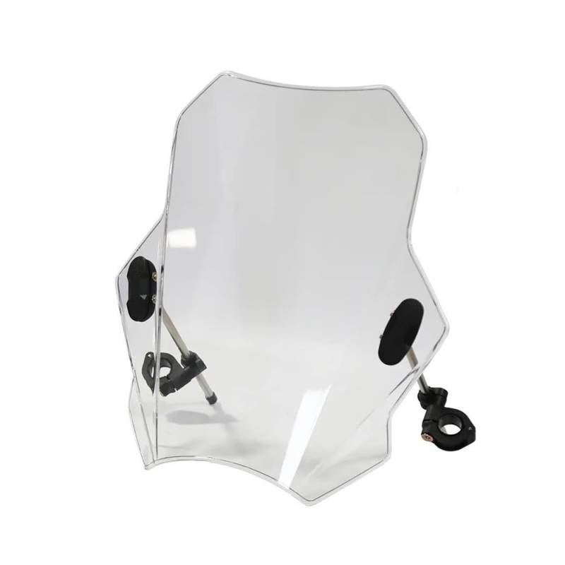 MLTLKPPVNG Windschild Spoiler Motorrad Windschutzscheibe Universal Für Y&amaha Für MT125 Für FZ1 Für FZ6 Für FZ8 Für FZ8N Für XJ6 Für MT-01 Für MT03 Für MT09 Für MT07(Transparent) von MLTLKPPVNG