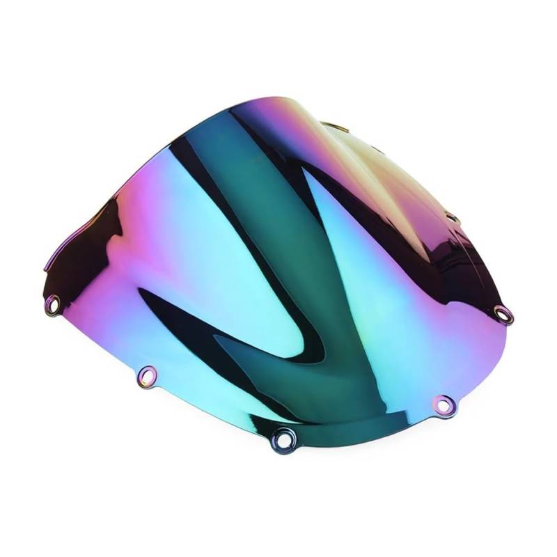 MLTLKPPVNG Windschild Spoiler Motorrad Windschutzscheibe Windschutz Double Bubble Windschutz Schild Für Hon┐da Für CBR954RR 2002 2003 2004 2005 2006 2007 2008 ABS Kunststoff(Deep-Iridium) von MLTLKPPVNG
