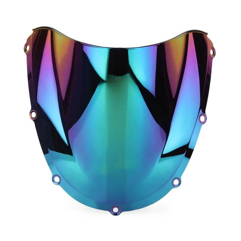 MLTLKPPVNG Windschild Spoiler Motorrad Windschutzscheibe Windschutz Double Bubble Windschutz Schild Für Hon┐da Für CBR954RR Für CBR 954 RR 2002 2003(Deep-Iridium) von MLTLKPPVNG