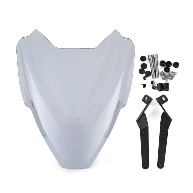 MLTLKPPVNG Windschild Spoiler Motorrad Windschutzscheibe Windschutz Für Du&Cati Für Streetfighter V4 V4S 2020 2021 2022 Winds Creen(Leichter Rauch) von MLTLKPPVNG