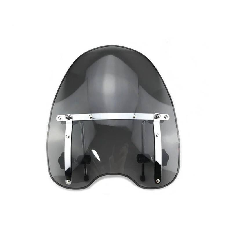MLTLKPPVNG Windschild Spoiler Motorrad Windschutzscheibe Windschutz Für H&Arley Für D&avidson Für S&portster Für Dyna Für Glide Für Softail XL 883 1200 XL883 X48(Gray-2.5cm) von MLTLKPPVNG