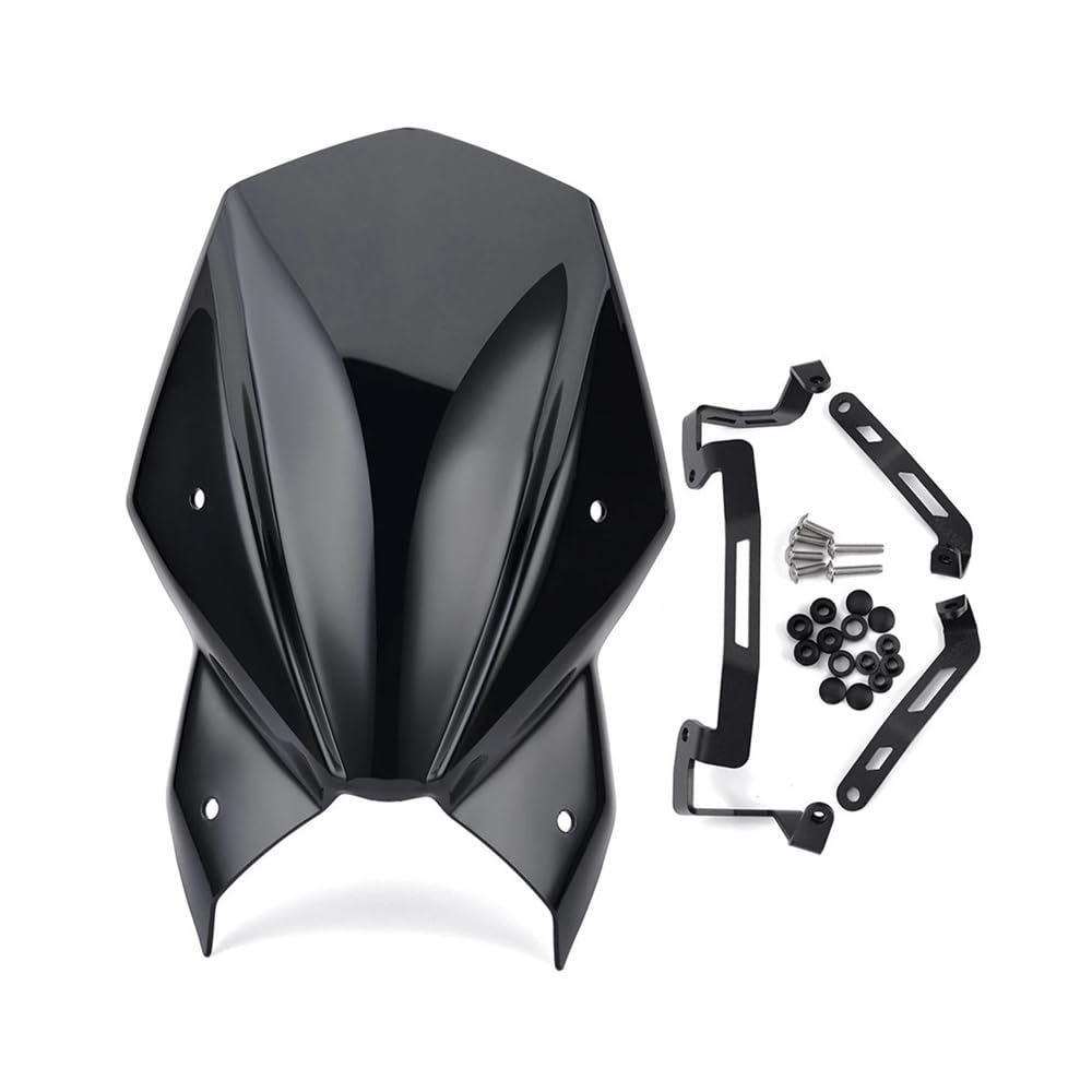 MLTLKPPVNG Windschild Spoiler Motorrad Windschutzscheibe Windschutz Für Suzu&ki Für GSX-S1000 Für GSX S Für GSXS1000 Für GSXS 2021 2022 Windabweiser Schild Bildschirm(Black Smoke) von MLTLKPPVNG