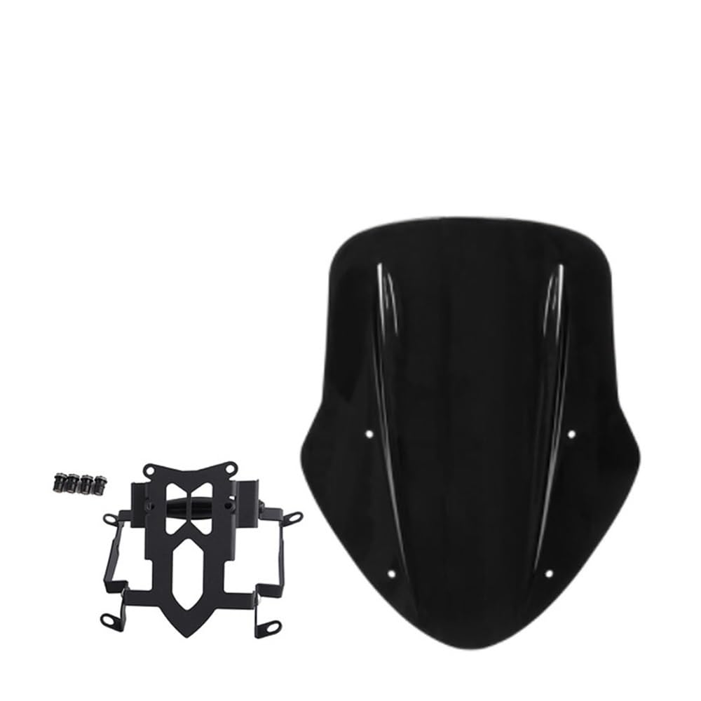 MLTLKPPVNG Windschild Spoiler Motorrad Windschutzscheibe Windschutz Schild Bildschirm Mit Montage Halterung Für Du&Cati Für Diavel 2014 2015 2016 2017 2018 2019 2020(Black 2014-2018) von MLTLKPPVNG