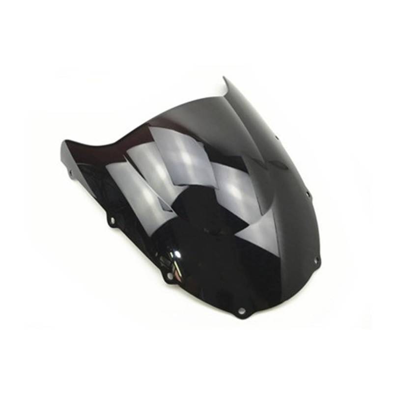 MLTLKPPVNG Windschild Spoiler Motorräder Windschutzscheibe Double Bubble Teile Für K&awasaki Für Ninja Für ZX9R Für ZX-9R Für ZX 9R 1998 1999 Windschutzscheibe(Black) von MLTLKPPVNG
