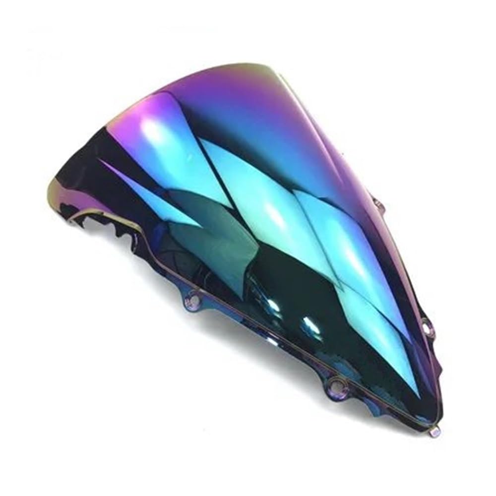 MLTLKPPVNG Windschild Spoiler Schwarze Windschutzscheibe Double Bubble Für Y&amaha Für YZF600 R6 Für YZF-R6 Für YZF 600 2003 2004 2005(Iridium) von MLTLKPPVNG