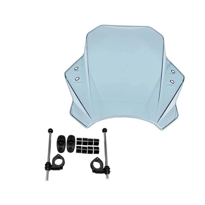 MLTLKPPVNG Windschild Spoiler Universal Motorrad Windschutz Windschutz Für Für Rebel Für CMX 250 300 500 1100 2017 2018 2019 2020 2021 Für CMX300 Für CMX 500 Für CMX 1100(Leichter Rauch) von MLTLKPPVNG