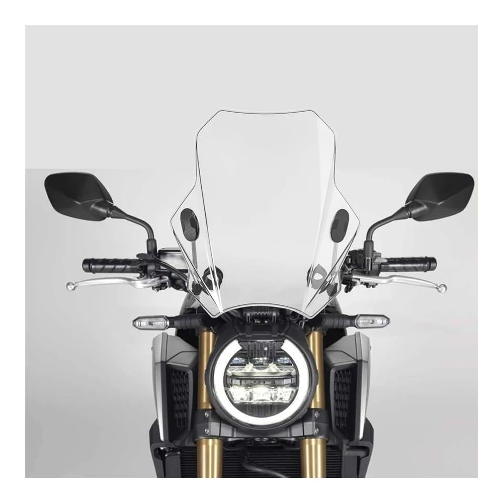MLTLKPPVNG Windschild Spoiler Windschutzscheibe Für Für CB650R 1000R 2019 2020 2021 Für CB650 R Für CB 1000 R Windschutzscheibe(Transparent) von MLTLKPPVNG