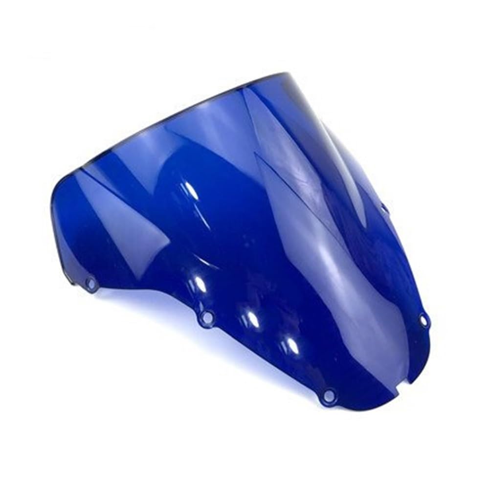 MLTLKPPVNG Windschild Spoiler Windschutzscheibe Windschutz Für Für CBR929RR Für CBR929 RR 929RR Für CBR 929 Für CBR900RR 900 RR 2000 2001 Motorrad Doppel Blase(Blue) von MLTLKPPVNG