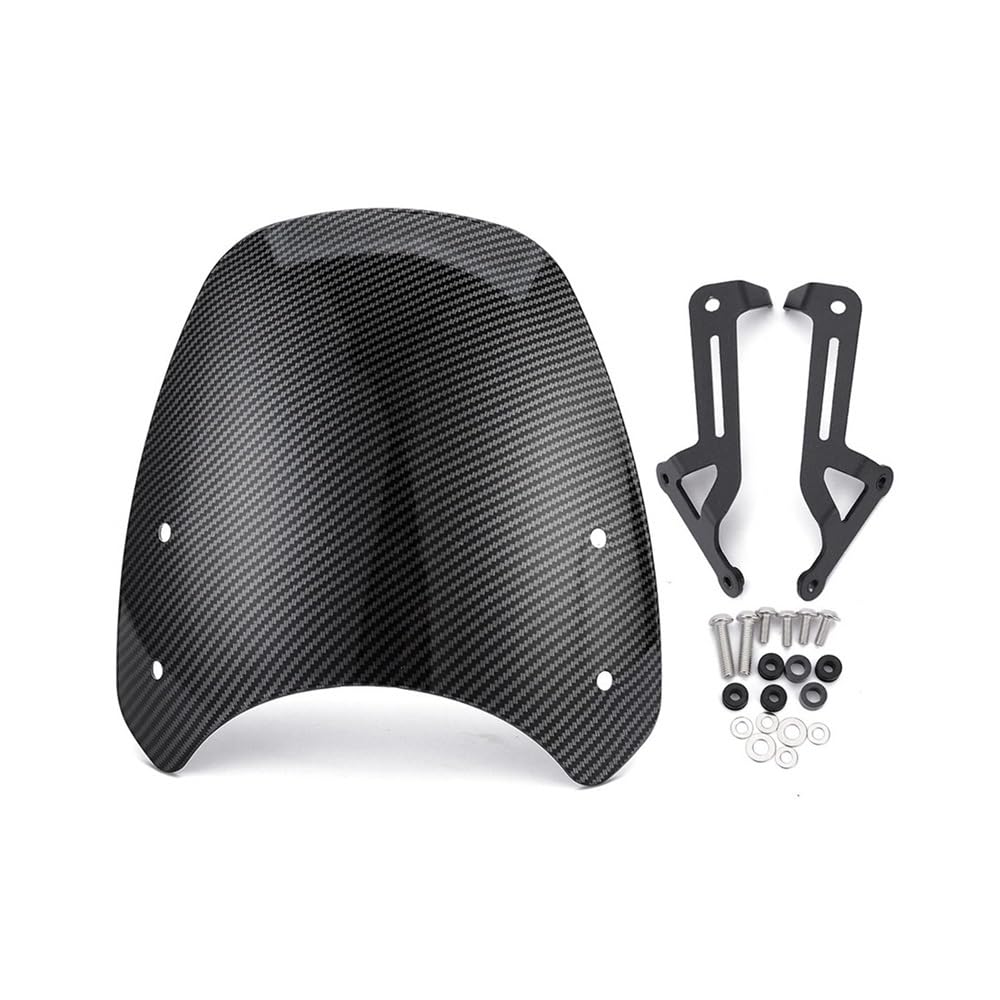MLTLKPPVNG Windschild Spoiler Windschutzscheibe Windschutz Für TRIUM&PH Für Street Twin 900 2019 2020 2021 2022 Motorrad Scheinwerfer Verkleidung Windschutzscheibe Zubehör(Model 3) von MLTLKPPVNG