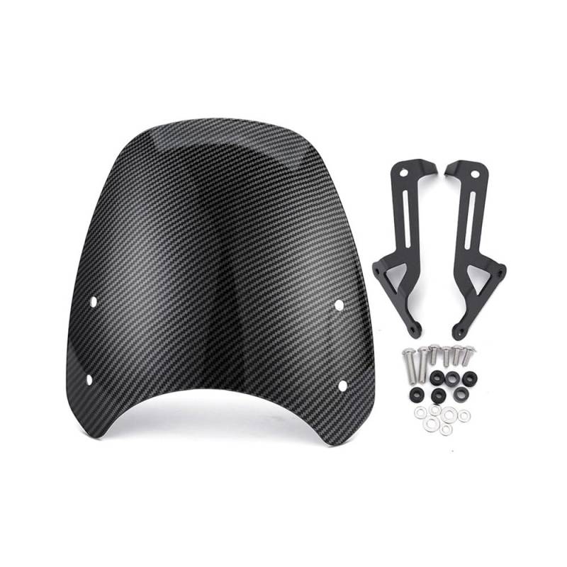 MLTLKPPVNG Windschild Spoiler Windschutzscheibe Windschutz Für TRIUM&PH Für Street Twin 900 2019 2020 2021 2022 Motorrad Scheinwerfer Verkleidung Windschutzscheibe Zubehör(Model 3) von MLTLKPPVNG