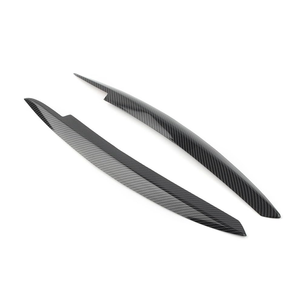 Vorderes Augenlid-Trimmen ABS Auto Augendeckel Scheinwerferabdeckung Brauenverkleidung Für V&W Für Golf VI MK6 2008 2009 2010 2011 2012 2013 Carbon Black Scheinwerfer Augenbraue(Kohlefaser) von MLTLKPPVNG