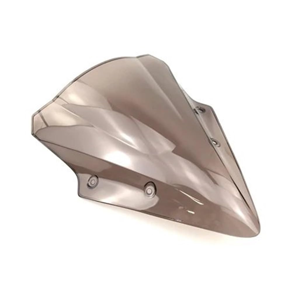 Windschild Spoiler Double Bubble Windschutzscheibe Für K&awasaki Für Ninja 650 Für NINJA650 Für EX EX650 Für ER 6F ER6F ABS Für K KRT Edition 2017 2018 2019(Rauch) von MLTLKPPVNG