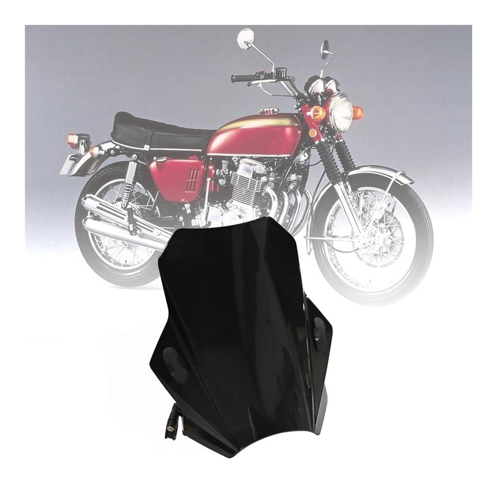 Windschild Spoiler Für CB 750 C CB750 F CB900 F Windschutz Deflektor Abdeckungen Bildschirm Geändert Motorrad Zubehör(Black) von MLTLKPPVNG