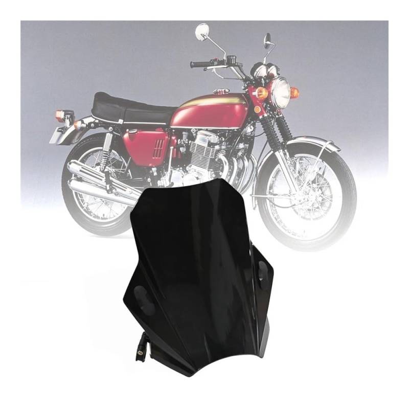 Windschild Spoiler Für CB 750 C CB750 F CB900 F Windschutz Deflektor Abdeckungen Bildschirm Geändert Motorrad Zubehör(Black) von MLTLKPPVNG