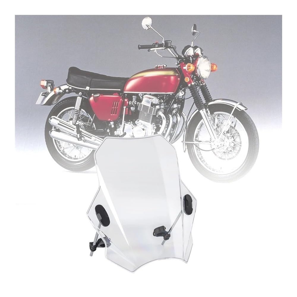 Windschild Spoiler Für CB 750 C CB750 F CB900 F Windschutz Deflektor Abdeckungen Bildschirm Geändert Motorrad Zubehör(Transparent) von MLTLKPPVNG