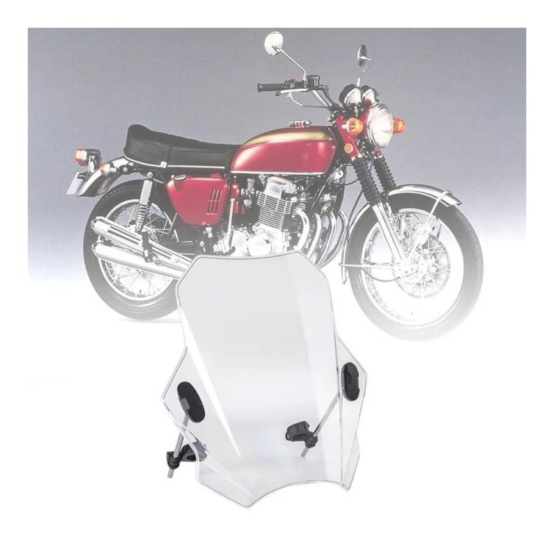 Windschild Spoiler Für CB 750 C CB750 F CB900 F Windschutz Deflektor Abdeckungen Bildschirm Geändert Motorrad Zubehör(Transparent) von MLTLKPPVNG