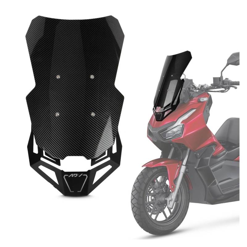 Windschild Spoiler Für Für ADV 160 Für Adv160 2020 2021 2022 2023 Motorrad Frontscheibe Windschutz Mit Halterung Deflektor Kit(B) von MLTLKPPVNG