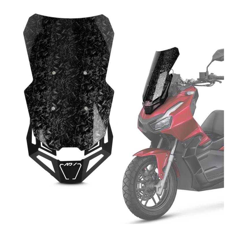 Windschild Spoiler Für Für ADV 160 Für Adv160 2020 2021 2022 2023 Motorrad Frontscheibe Windschutz Mit Halterung Deflektor Kit(C) von MLTLKPPVNG