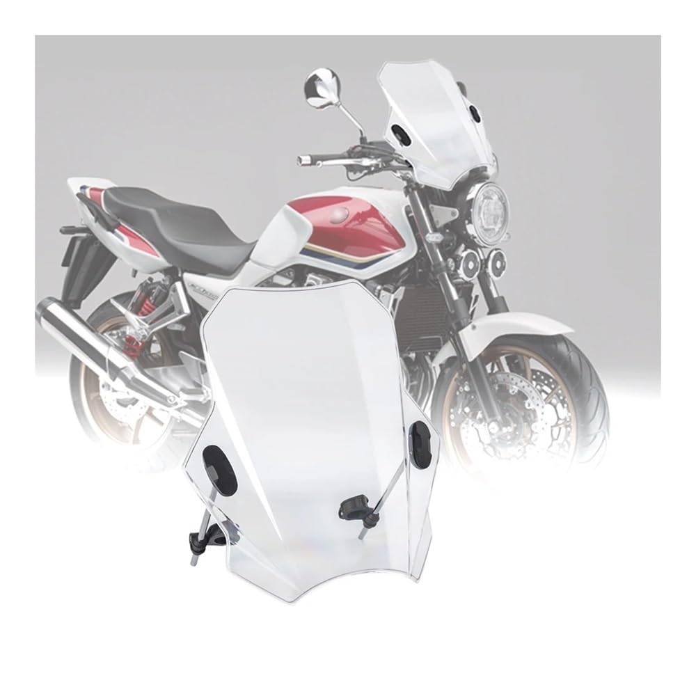 Windschild Spoiler Für Für CB 1300 Für Cb1300 Windschutz Windschutz Deflektor Deckt Geändert Bildschirm Motorrad Zubehör(Transparent) von MLTLKPPVNG