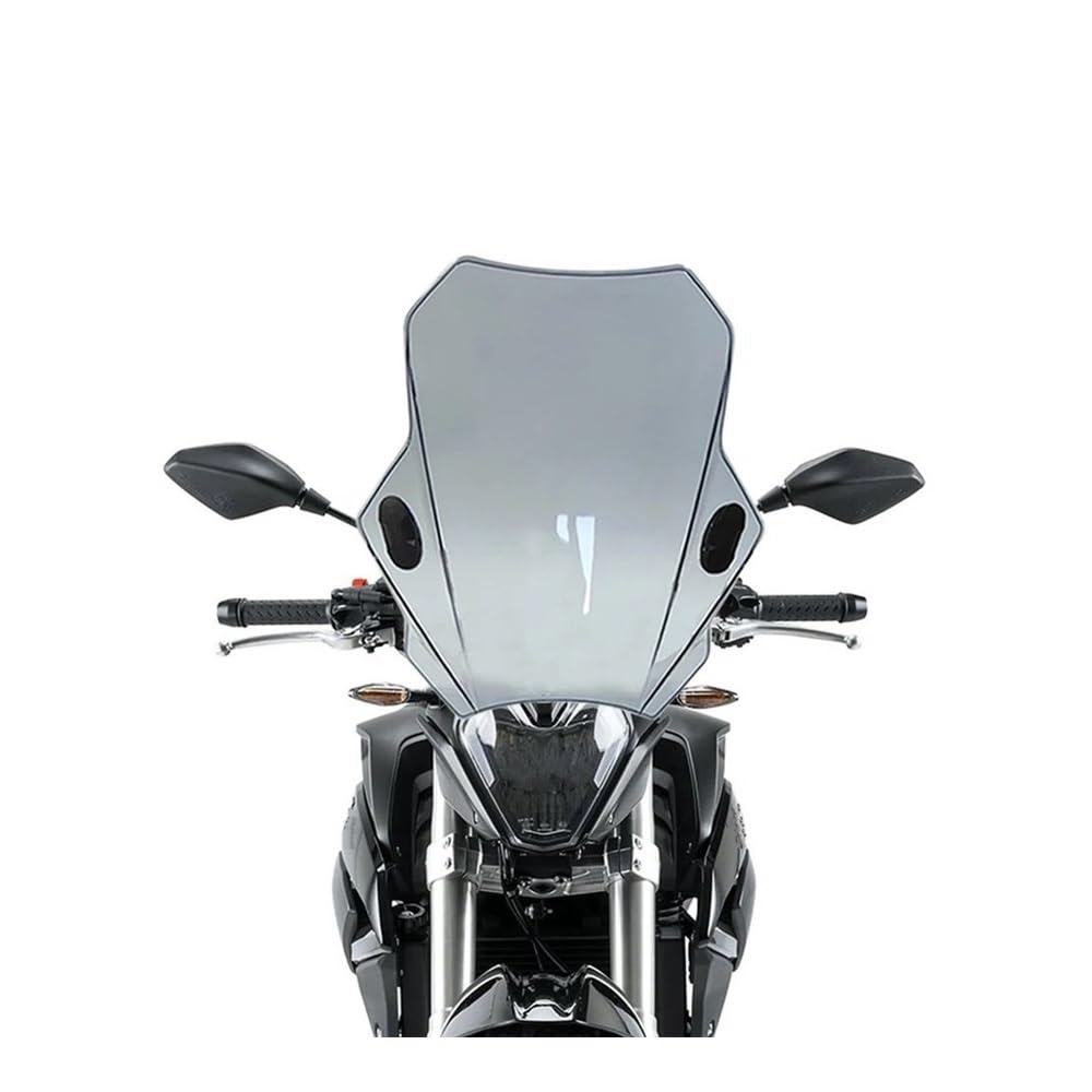 Windschild Spoiler Für VOGE Für 500R Für 500 R 2021 2022 Motorrad Windschutz Deckt Bildschirm Rauch Objektiv Deflektor(Grau) von MLTLKPPVNG