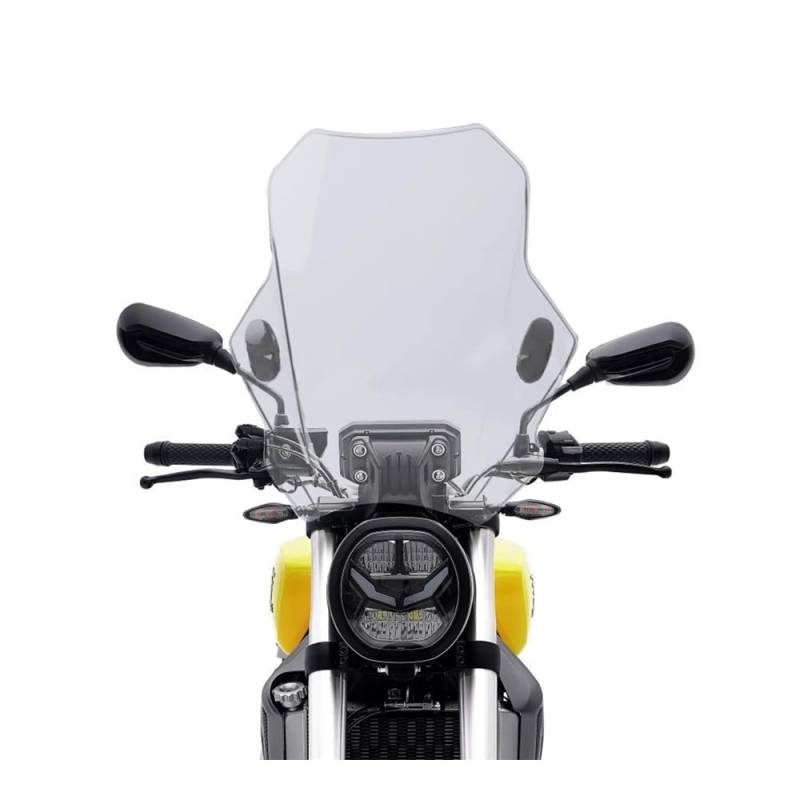 Windschild Spoiler Für VOGE Für Trofeo 350 500 AC Universal Motorrad Windschutz Motorräder Deflektor(Grau) von MLTLKPPVNG