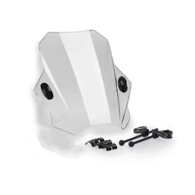 Windschild Spoiler Für VOGE Für Trofeo 350 500 AC Universal Motorrad Windschutz Motorräder Deflektor(Transparent) von MLTLKPPVNG