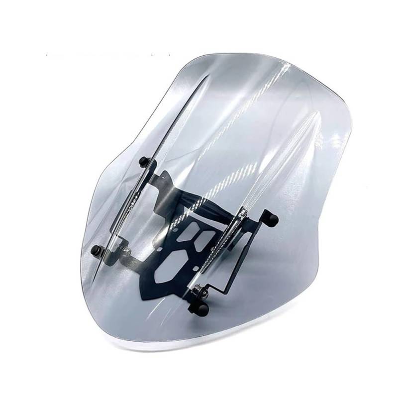 Windschild Spoiler Mit Montagehalterung Windschutzscheibe Für Du&Cati Für Diavel 2014-2017 2018 2019 2020 2021 Motorrad-Windschutzscheiben-Windabweiser-Abdeckung Schwarzer Rauch(14-18 Light Smoke) von MLTLKPPVNG