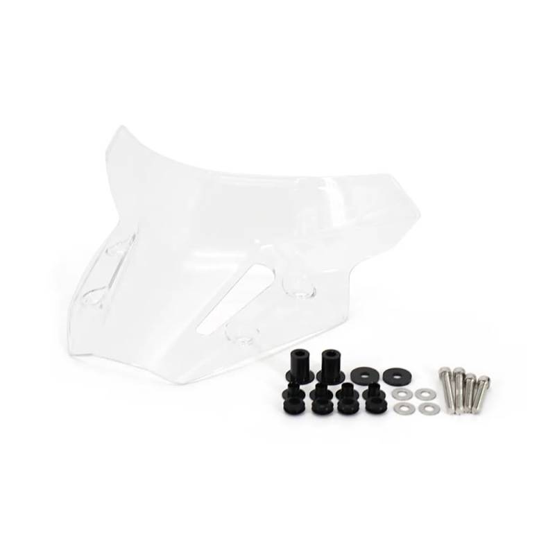 Windschild Spoiler Motorrad Touring Sport Windschutz Visier Deflektor Für Y&amaha Für MT-09 Für MT09 Für MT Für FZ 09 Für FZ09 Für FZ-09 2021 2022(Transparent) von MLTLKPPVNG