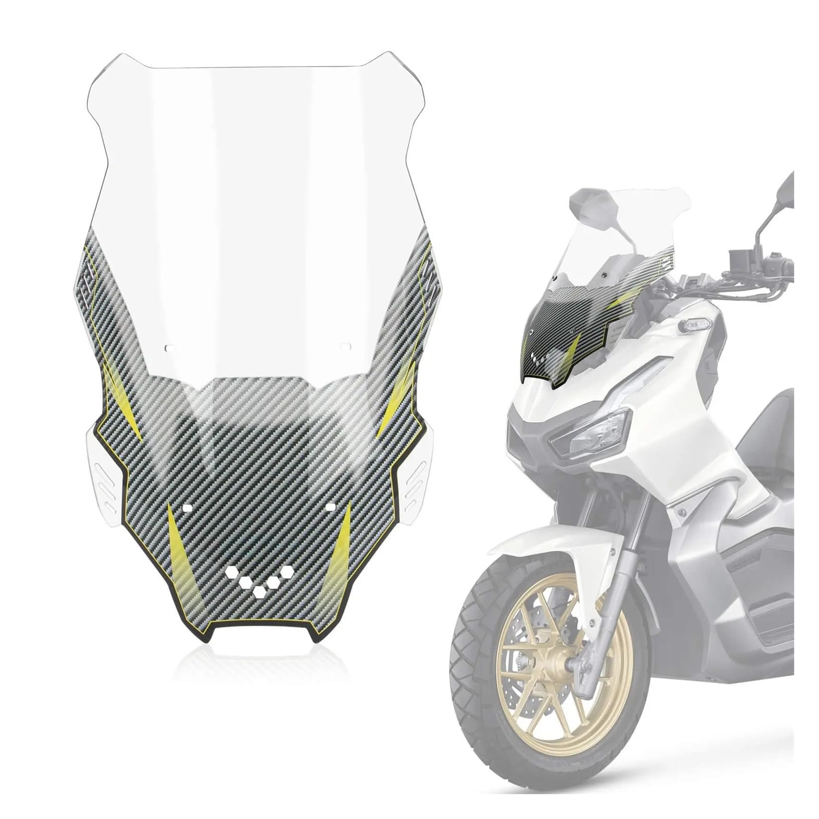 Windschild Spoiler Motorrad Windschutz Deflektor Schild Für Für ADV125 Für ADV150 2019 2020 2021 2022 Und Für ADV 160 2022 2023 ADV(Klar) von MLTLKPPVNG