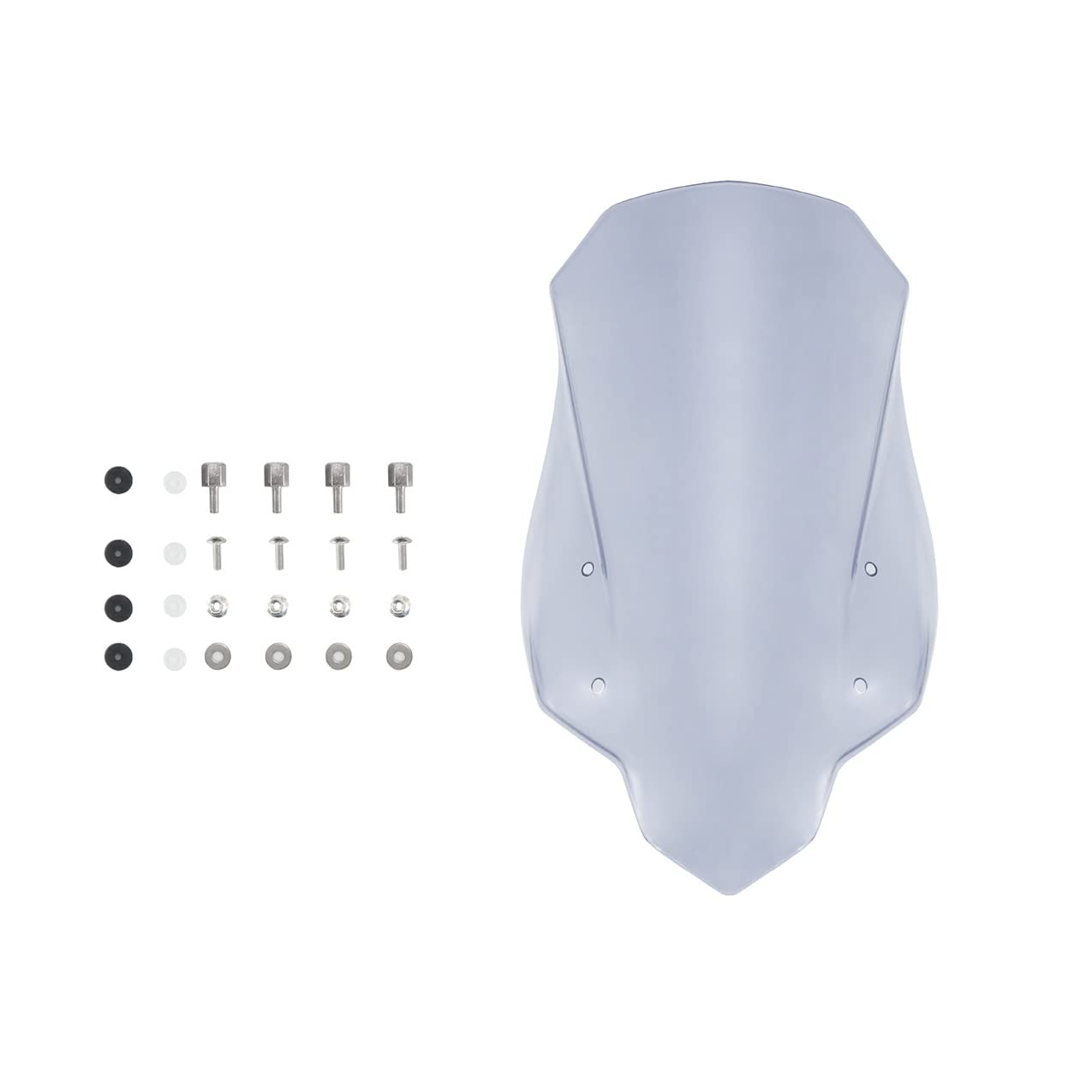 Windschild Spoiler Windschutzscheibe Mit Schrauben Für Für CB500X 2016 2017 2018 2019 2020 Für CB 500 X Für CB 500X Motorrad Windschutz Deflektor Visier(Leichter Rauch) von MLTLKPPVNG