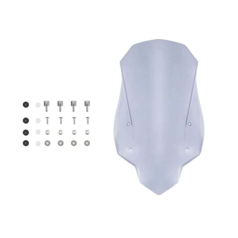 Windschild Spoiler Windschutzscheibe Mit Schrauben Für Für CB500X 2016 2017 2018 2019 2020 Für CB 500 X Für CB 500X Motorrad Windschutz Deflektor Visier(Leichter Rauch) von MLTLKPPVNG