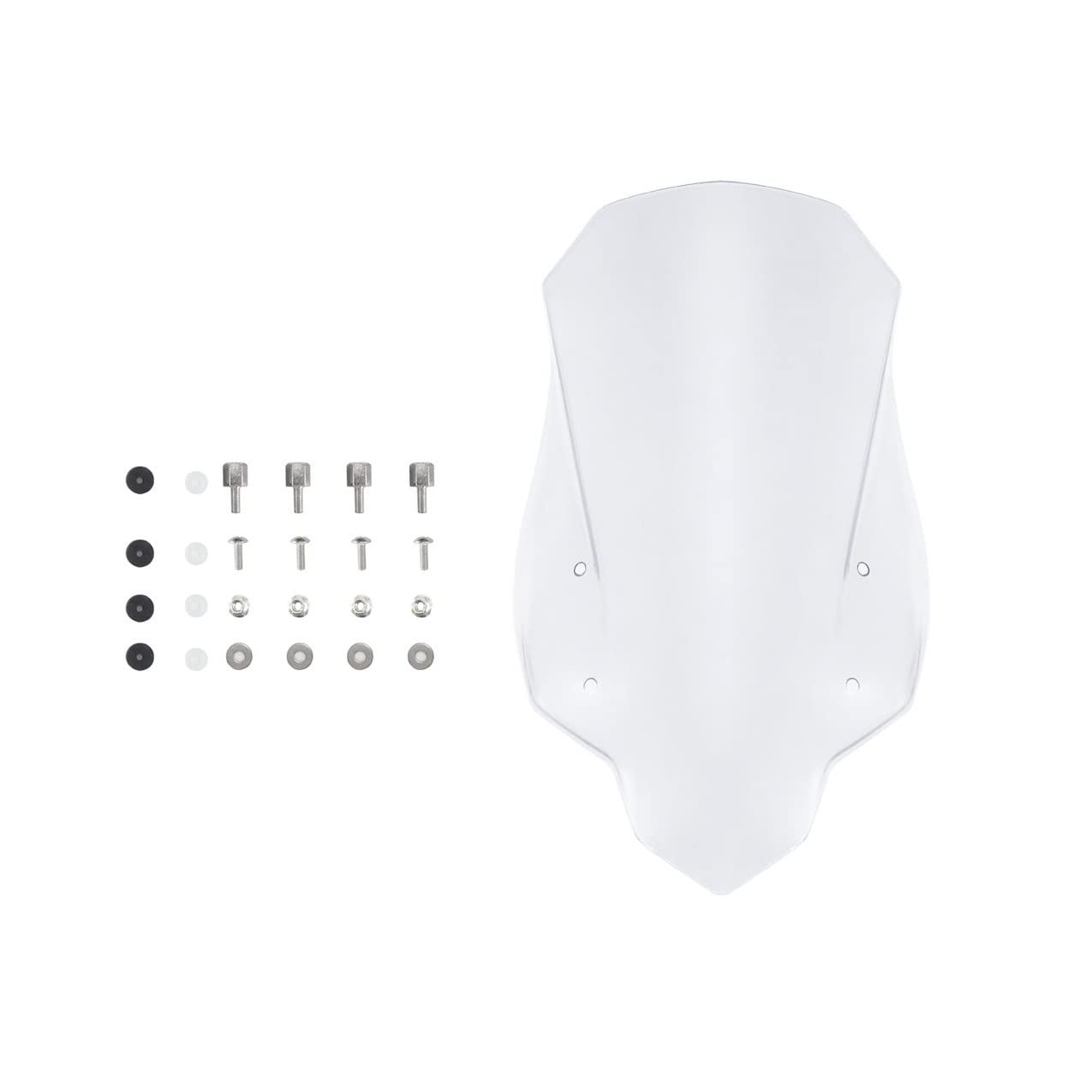 Windschild Spoiler Windschutzscheibe Mit Schrauben Für Für CB500X 2016 2017 2018 2019 2020 Für CB 500 X Für CB 500X Motorrad Windschutz Deflektor Visier(Transparent) von MLTLKPPVNG