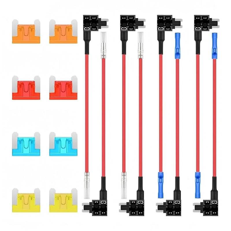 MLWSKERTY Autosicherungsadapter Set Mit Überlastschutz Für Zubehör Für Elektrische Systeme Für Fahrzeugsysteme von MLWSKERTY