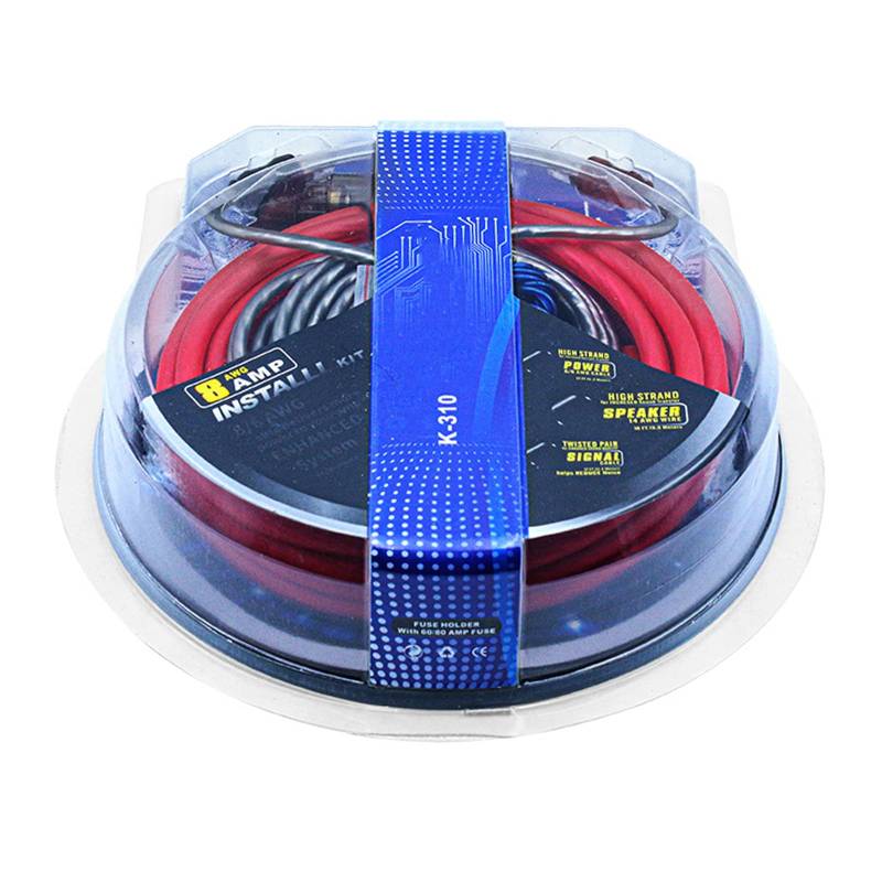 MLWSKERTY Autoverstärker Kabel Subwoofer Verstärker Verdrahtungssicherungs Halterdrahtkabel Set 8GA 60AMP Autolautsprecher Verkabelung von MLWSKERTY