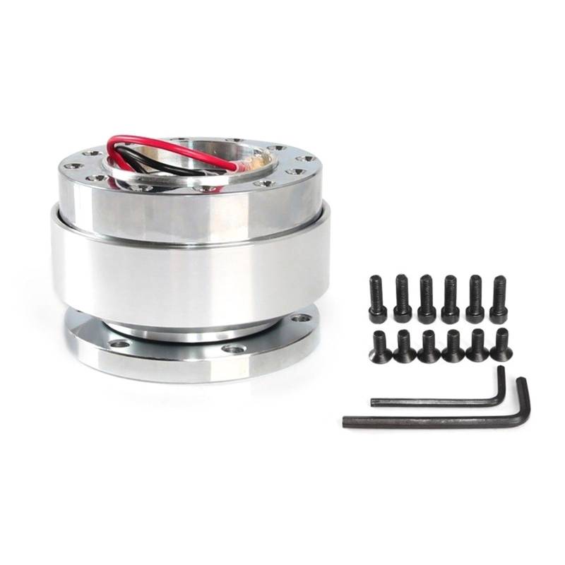 MLWSKERTY Professioneller Mechanismus Aluminium Schnellabnahme Freisetzung Adapterbasis Für Motorsport Enthusiasten Lenkrad von MLWSKERTY