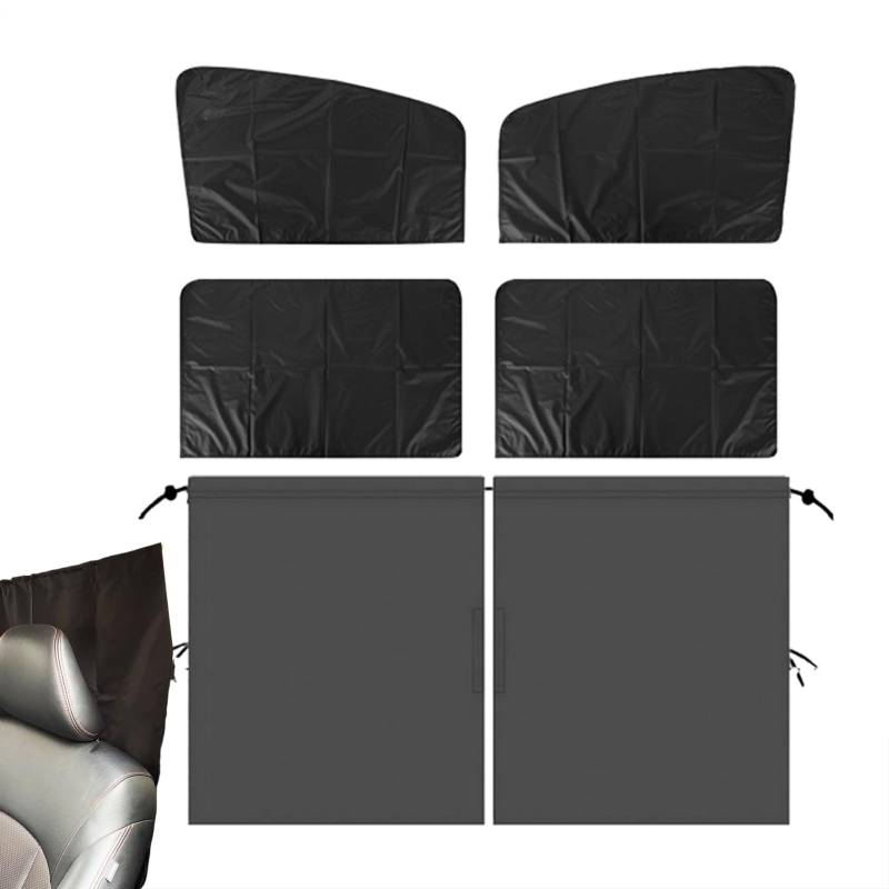 MLqkpwy Autofensterabdeckungen, atmungsaktiver Auto-Sichtschutz, UV-Blockier-Sonnenschutz für Baby-Nickerchen, Camping, Schlaf, Autoreisen, Stillen, Haustierschutz von MLqkpwy