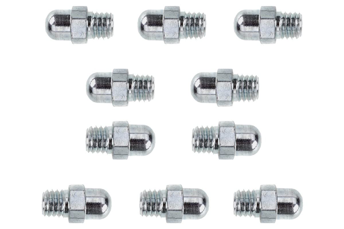 10 x Schmiernippel, Kugelwulstschmierkopf M6x1 DIN 3402 - alte Form 10 x Schmiernippel, Kugelwulstschmierkopf M6x1 DIN 3402 - alte Form von MMM