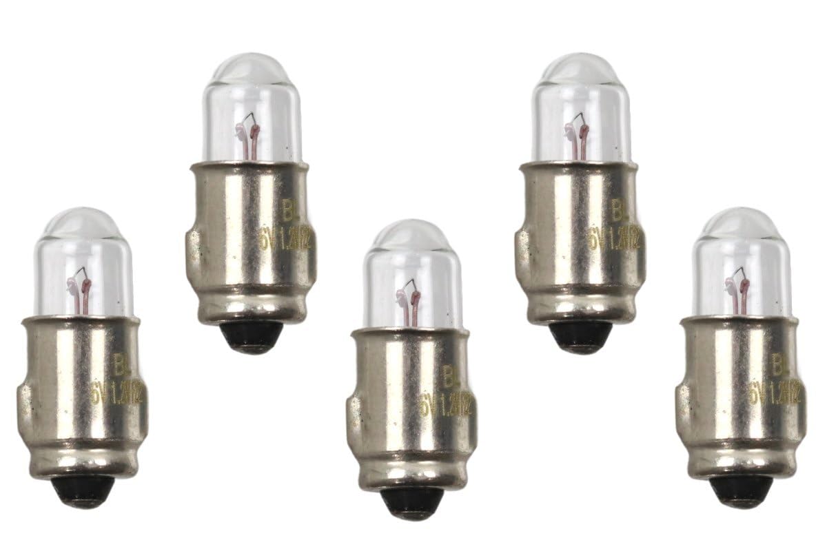 MMM 5 x Glühbirne 6V, 1,2W BA7s (Glühlampe) von MMM