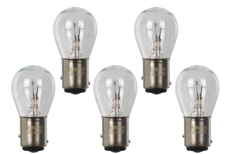 5 x Glühbirne 6V, 21W/5W BAY15d (Glühlampe) von MMM