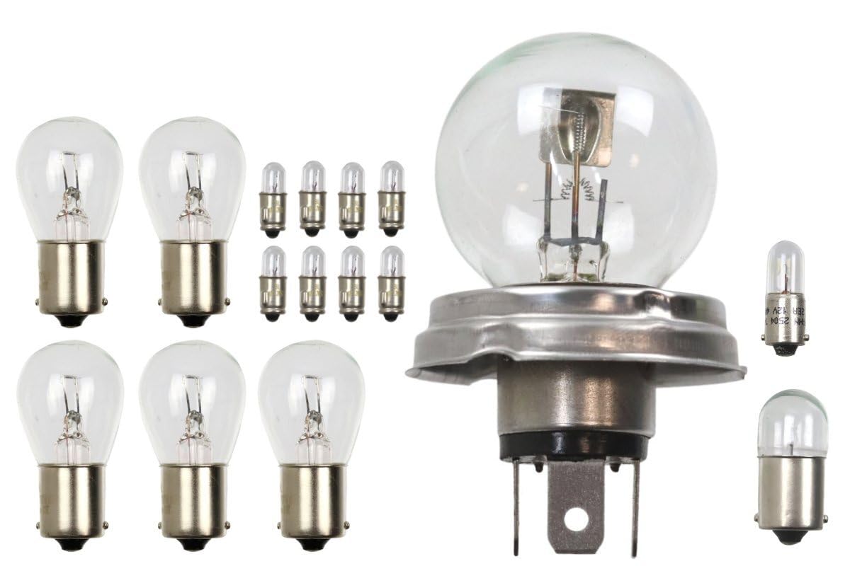 Glühbirnen für MZ ETZ 125, 150-12V (Lampenset, Glühbirnensatz) von MMM