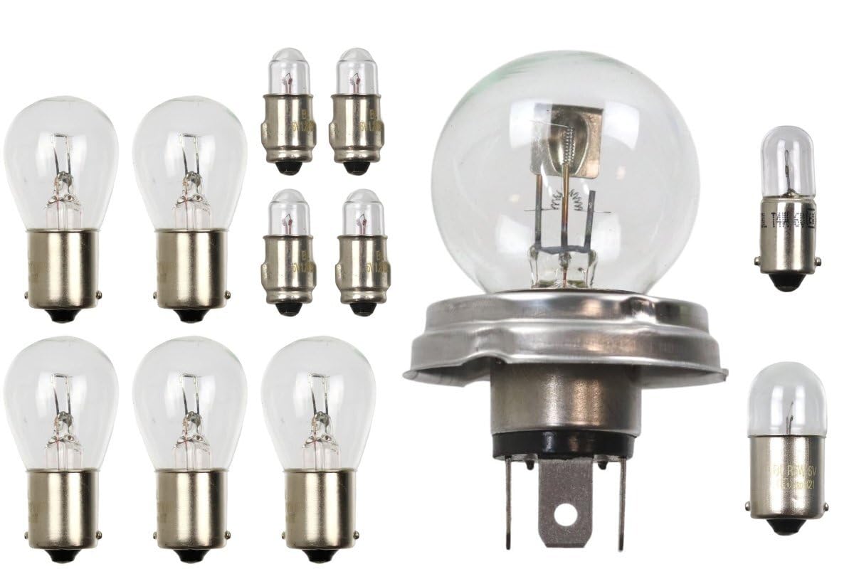 Glühbirnen für MZ TS 125, 150-6V (Lampenset, Glühbirnensatz) von MMM