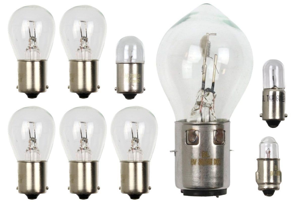Glühbirnen für SIMSON S50, S51, S70 (35/35W) - 6V (Lampenset, Glühbirnensatz) von MMM