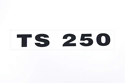 Schriftzug (Klebefolie, Aufkleber) passend für MZ TS 250 für Seitendeckel - schwarz von MMM
