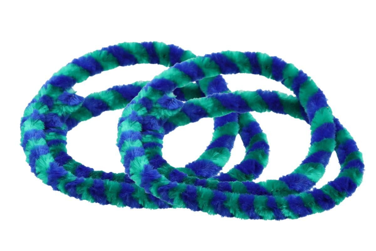 Wüma Nabenputzringe im Satz - grün/blau - für Mokick-Nabe mit Ø 168 mm, je 560 mm lang von MMM
