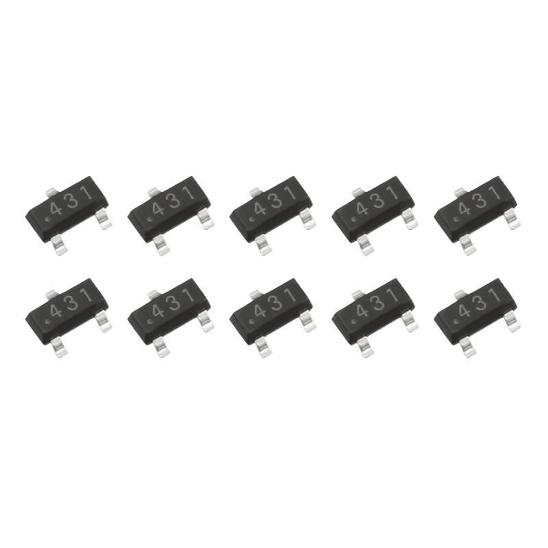 10 Stück Referenz Spannungsregler Shunt TL431 TL431A SMD SOT-23 von MMMO