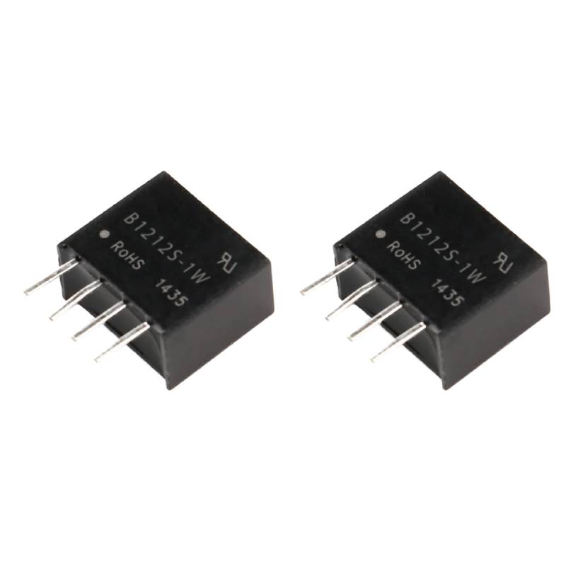 B1212S-1W DC-DC Isolierter Konverter 12V auf 12V 83mA 1W SIP - 2 Stück von MMMO