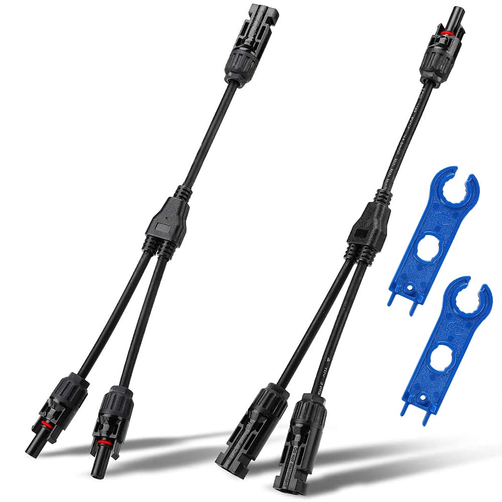 MMOBIEL 2 Stück Solarpanel-Steckverbinder Y-Abzweig-Adapterkabel, Plug-&-Play, 30 cm / 1 Fuß Inkl. 2x Solarstecker-Schlüssel MMOBIEL 2 Stück Solarpanel-Steckverbinder Y-Abzweig-Adapterkabel, Plug-&-Play, 30 cm / 1 Fuß Inkl. 2x Solarstecker-Schlüssel von MMOBIEL